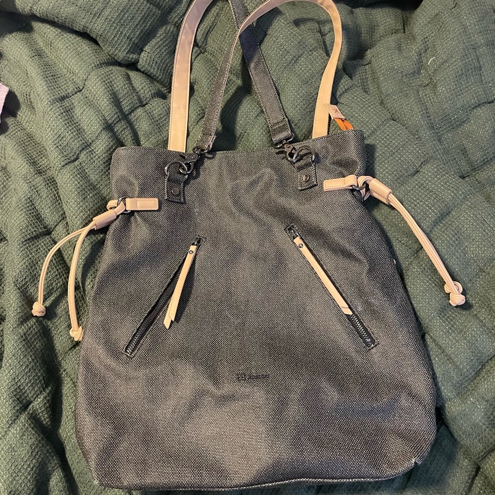Sherpani Gray and Tan Backpack